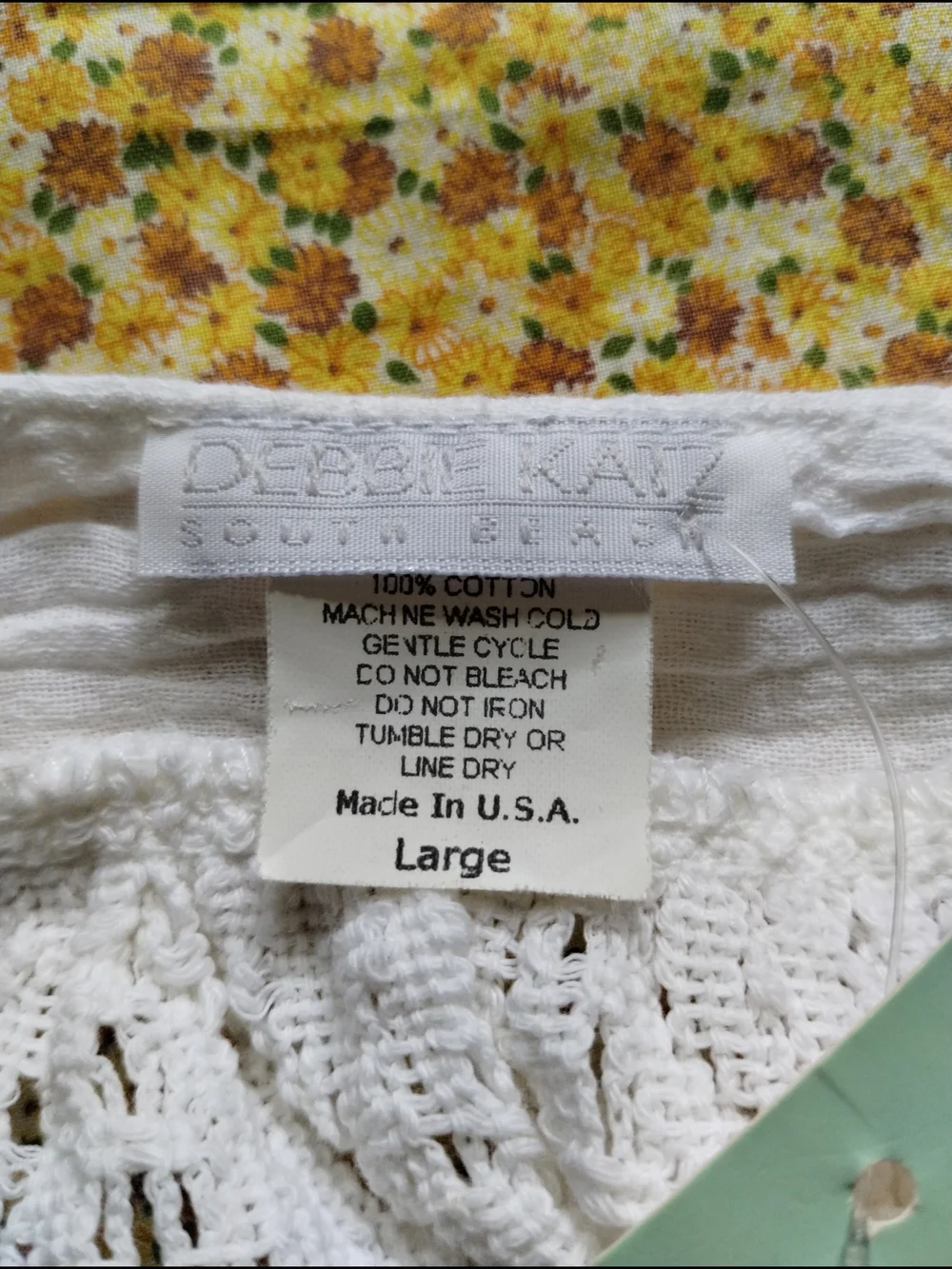 White Lace Tunic Top - Women's Lightweight Scoop Neck - Picture 8 of 8